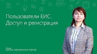 Пользователи ЕИС. Доступ и регистрация