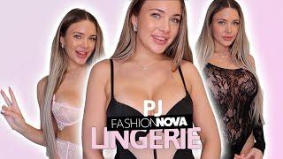 trying FASHION NOVA’S lingerie + pj’s!! | Kendra Rowe