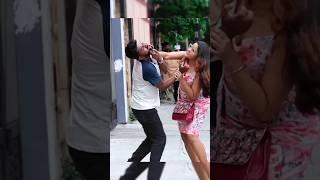 Pulling Cheek Prank On Cute Girl  || Wait For  || Faizu Prank || #shorts #prank #romantic #funny