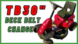 Simplified Deck Belt Replacement on TB30” Mower