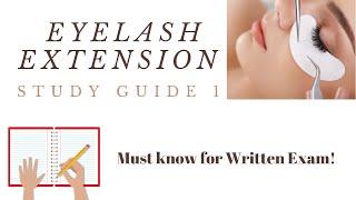 Eyelash Extension | Written Study Guide 1