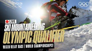  LIVE Ski Mountaineering World Championships! | Olympic Qualifier | Mixed Relay Race