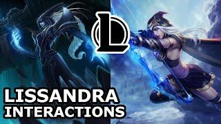 Lissandra Interactions with Other Champions | IS SHE HELPING BELVETH? | League of Legends Quotes