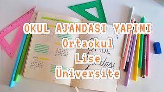 2022-2023 Okul Ajandası Yapımı - Öğrencilere Özel Planlayıcı Bullet Journal Yapımı