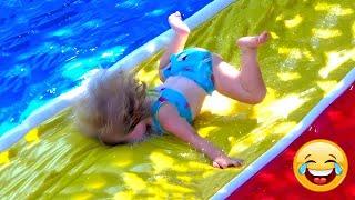 FUNNY and CUTE Baby Slide - Hilarious Videos of Week #2 || Funny Baby Videos