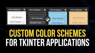 Color Schemes For Tkinter Python Applications