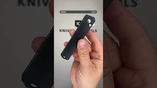 Böker Manufaktur Kwaiken Compact Button Lock 110073 Satin MagnaCut, Black Aluminium, pocket knife