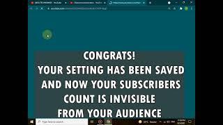 How to Hide Subscribers Count from your Channel