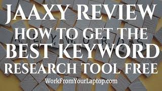 Best Keyword Research Analysis Tools - Jaaxy Review Video