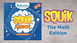 SQUIK: The Brain Game of Skill & Speed – Math Edition | Fun and Engaging | (6-99 Years)