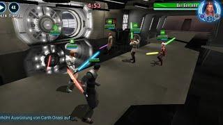 Starkiller full Omicron vs Omicron Qui-Gon Jinn - 3v3 GA SWGOH