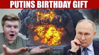 PUTINS BIRTHDAY GIFT - Huge Explosion Crimea