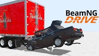 ВОЗМОЖНО ЛИ ВЫЖИТЬ, ЕСЛИ ЗАЛЕТЕТЬ ПОД ФУРУ НА СКОРОСТИ - BeamNG.drive