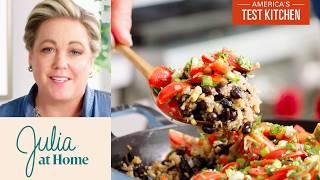 One-Pan Rice and Beans with Cherry Tomato Salsa | Julia At Home (S4 E3)