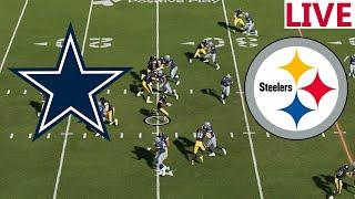  LIVE  Dallas Cowboys VS Pittsburgh Steelers / NFL Today /NFL SEASON /Madden NFL Gameplay