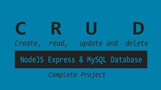 How to Create a CRUD API with MVC Architecture | NodeJS, Express & MySQL Database Project