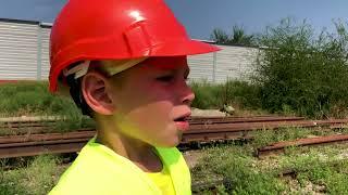 TRAINS and Railways Lev and Gleb found Indoor PLAYGROUND with Toys