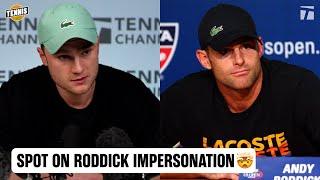 BEST ANDY RODDICK, NICK KYRGIOS & DANIIL MEDVEDEV IMPRESSIONS EVER? 