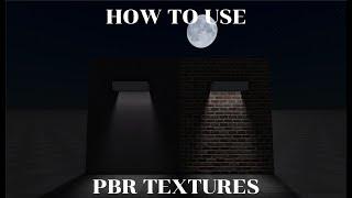 How to use PBR Textures the right way in roblox Studio!