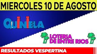 Resultados Quinielas Vespertinas de Córdoba y Entre Ríos, Miércoles 10 de Agosto