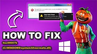 How to Fix: Untrusted system file (C:\WINDOWS\system32\normaliz.dll) Application Error 0xc00007b