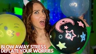 ASMR for Relaxation  Blowing, Inflating, Tapping & Deflating Balloons