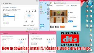 How to download install 5.1 channel Audio drivers in pc | VIA HD AUDIO DEVICES ONLY