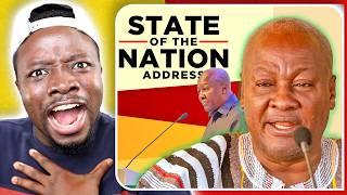 Nana Addo has Destroyed Ghana; Prez Mahama SONA 2025 Breakdown