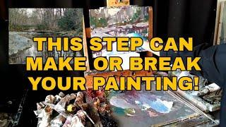 This Step can Make or Break Your Painting! / Kyle Buckland 5 minute bits / Impressionism / Art Demo