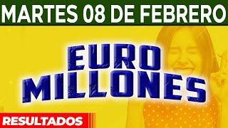 Resultado del sorteo Euromillones del Martes 8 de Febrero del 2022. 