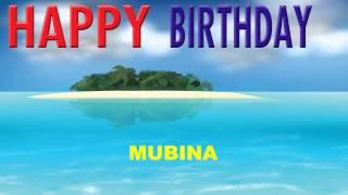 Mubina  Card Tarjeta - Happy Birthday