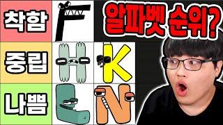 알파벳 로어 착함~나쁨 진짜 순위?! / 가장 강한 알파벳은 사실?? [알파벳 로어 / Alphabet Lore]