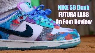 Nike SB Dunk Low x Futura Laboratories On Foot Review Unboxing