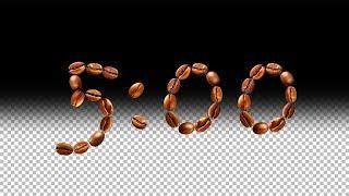 Coffee Beans DIY 5 Minute Countdown   Transparent Background - FREE DOWNLOAD