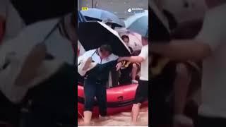 Residents evacuated as heavy rain brings flooding in southern #China | #shorts #rain #hunan #hubei