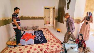 "A New Beginning: Isa and Fatima's Collaboration in Reconstruction and Sewing"