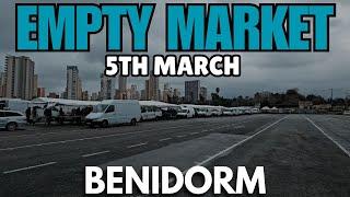 Benidorm - EMPTY Market, Bars & Levante!┃Rain, Cold & Bad Weather