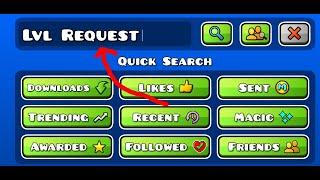 Geometry Dash Level Requests