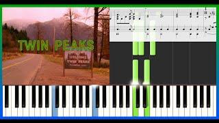 Twin Peaks Theme - Piano Tutorial - Partitura