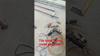 tile table frame metal anglebar