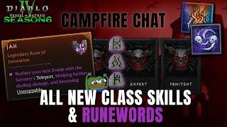 ALL NEW CLASS SKILLS REVEALED & RUNEWORDS COMING FOR SEASON 6! Diablo 4