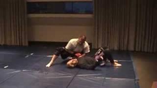 Kurt Pellegrino rolling with trainer and BJJ black belt Rob Scheier II