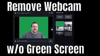 Remove Webcam Backround w/o Green Screen! (VCam and Camtasia)