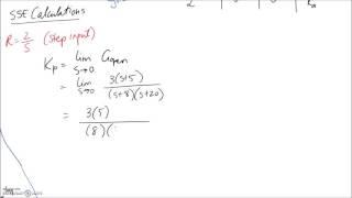 Steady-State Error #1, using Error Constants