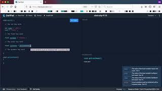 Dart Basics - var, final, const and dynamic key words