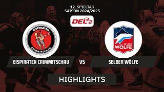 DEL2: Eispiraten Crimmitschau vs. Selber Wölfe | Highlights - 12.Spieltag | SDTV Eishockey