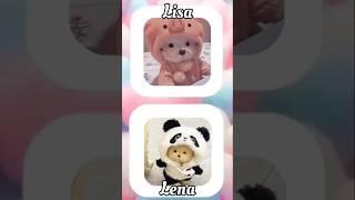 Lisa Vs Lena Comparison #shorts #viralvideo #lisaedit #lisaorlena #lisaandlena #lena #comparison