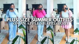 Plus Size Summer Outfits APPLE SHAPED BODIES 2024