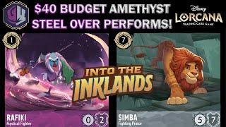 🟣 BUDGET STEEL AMETHYST INKLANDS UPDATE - UPGRADES TO BEAT THE META - Disney Lorcana Gameplay