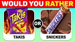 Would You Rather?  Food Edition | Sweet Vs Savory Edition | GlamQuiz